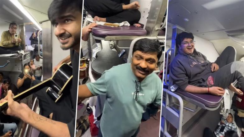 कॉन्सर्ट में बदल गया पब्लिक ट्रांसपोर्ट! अहमदाबाद-लखनऊ ट्रेन में इंडियन बैंड के अचानक हुए जैम सेशन से पैसेंजर्स हुए खुश (Watch Viral Video)