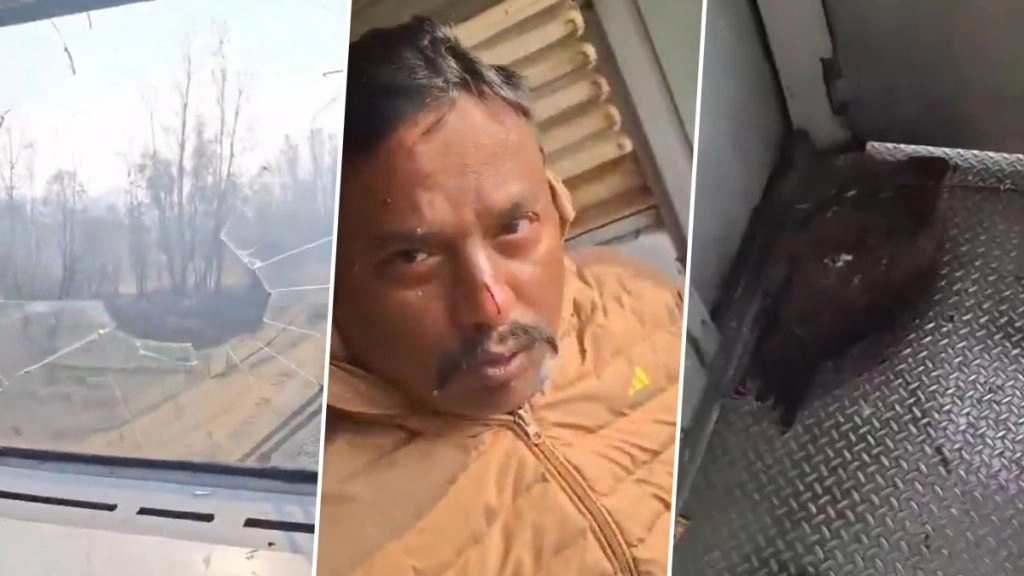 जम्मू-कश्मीर में बड़ा हादसा टला, चलती ट्रेन से टकराई चील, केबिन का कांच टूटने से  लोको पायलट घायल;