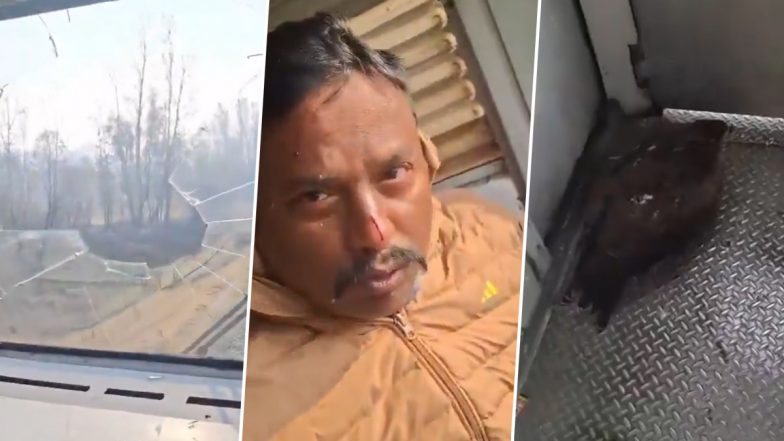 J&amp;K: अनंतनाग में बड़ा हादसा टला, चलती ट्रेन से टकराई चील, केबिन का कांच टूटने से  लोको पायलट घायल; देखें VIDEO