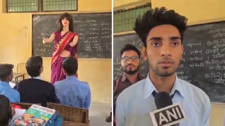 अनोखी रोबोट! UP में 17 साल के छात्र ने बना दी 'AI टीचर', बच्चों को गणित से लेकर GK तक सब पढ़ाती है सोफी, देखें VIDEO