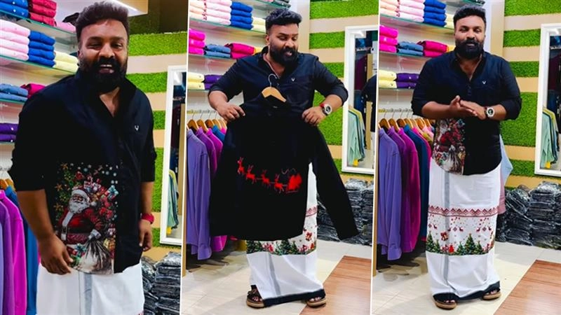 Santa Anna: केरल के एक शख्स ने लॉन्च की क्रिसमस स्पेशल लुंगी, Viral Video देख लोगों ने दिए मजेदार रिएक्शन