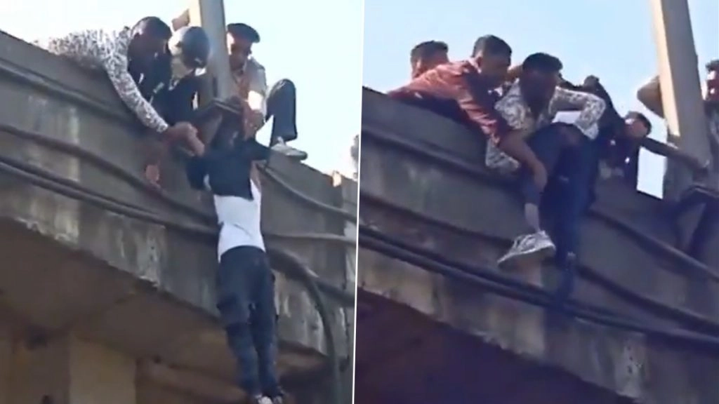 गुजरात के वड़ोदरा में एक एक्सीडेंट के बाद चमत्कारिक रूप से एक युवक की जान बच गई.