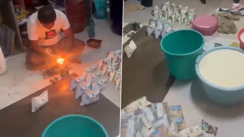VIDEO: लोगों की जान से खिलवाड़! अंधेरी में केमिकल मिलाकर बनता था दूध, डिटर्जेंट पाउडर, यूरिया, साबुन के घोल का होता था इस्तेमाल