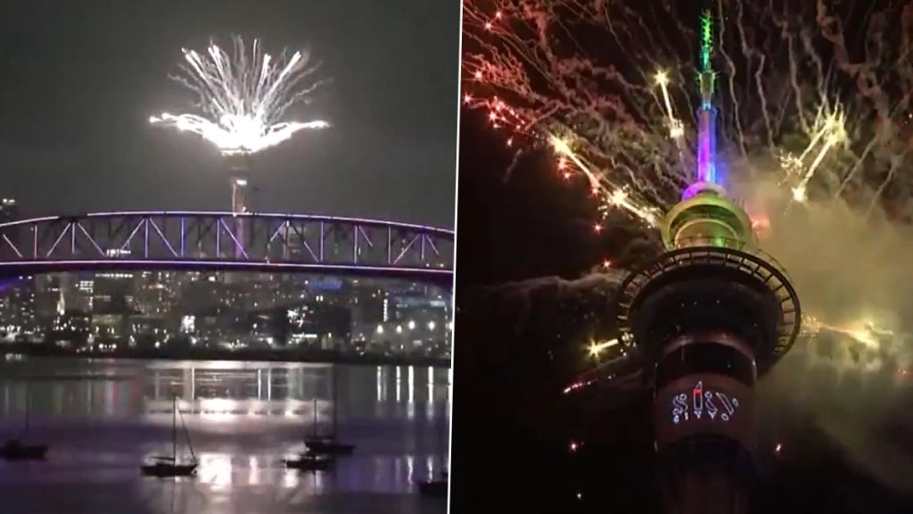 न्यूज़ीलैंड (New Zealand) ने सबसे पहले नए साल 2026 (New Year 2026) का स्वागत शानदार अंदाज़ में किया.