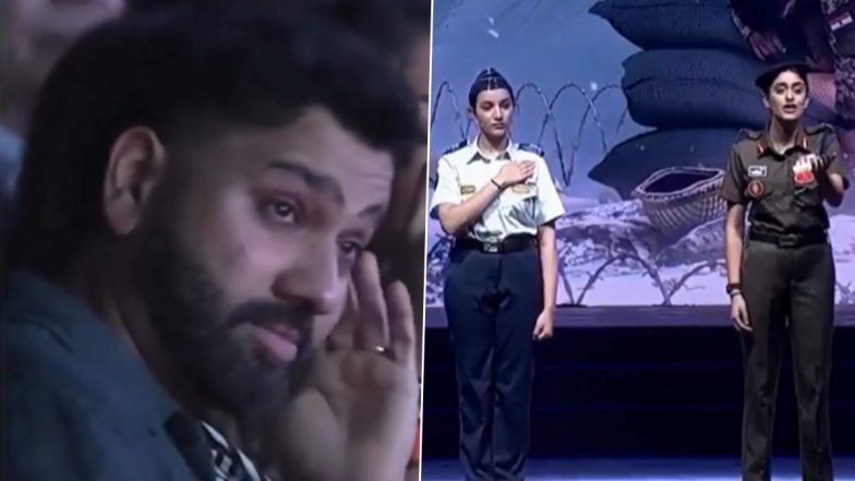 Rohit Sharma Crying Video: बेटी के स्कूल एनुअल डे पर रोहित शर्मा के आखों में आए आंशु, 'ऐ मेरे वतन के लोगो' सुनकर भावुक हो गए 'हिटमैन'; देखें दिल को छू लेने वाला वीडियो