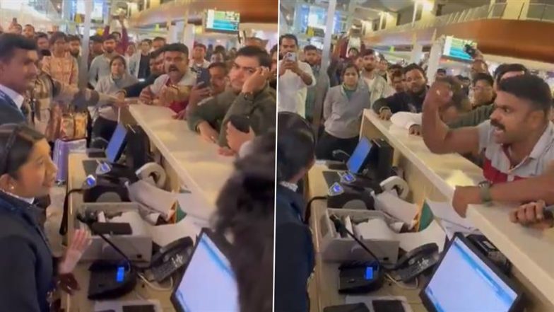 VIDEO: ओये सिस्टर, मेरी बेटी को सेनेटरी पैड चाहिए&hellip; IndiGo की देरी से बढ़ा हंगामा, एयरपोर्ट पर फंसे पिता ने बेटी के लिए लगाई गुहार