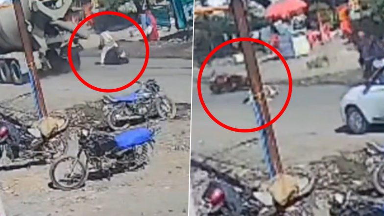 Ujjain Road Accident: ओवरटेक के दौरान बाइक सवार ट्रक के पहिए के नीचे आया, हुई दर्दनाक मौत, उज्जैन में भीषण सड़क हादसा: VIDEO