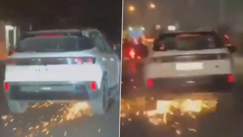 VIDEO: नशे में धुत कार सवार ने बाइक को मारी टक्कर, कई दूर तक घसीटा, बेंगलुरु एक्सीडेंट का वीडियो आया सामने