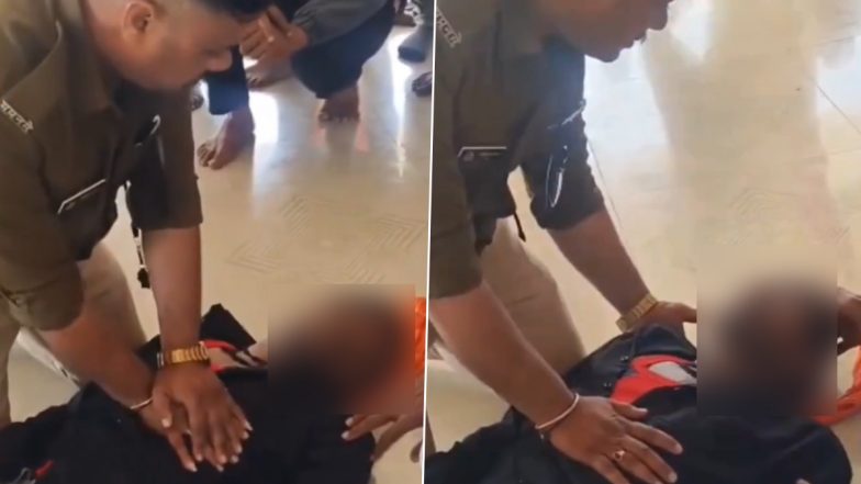 VIDEO: सामूहिक विवाह समारोह में युवक की बिगड़ी तबियत, पुलिसकर्मी ने तुरंत दिया CPR, बचाई शख्स की जान, आगर मालवा का वीडियो आया सामने