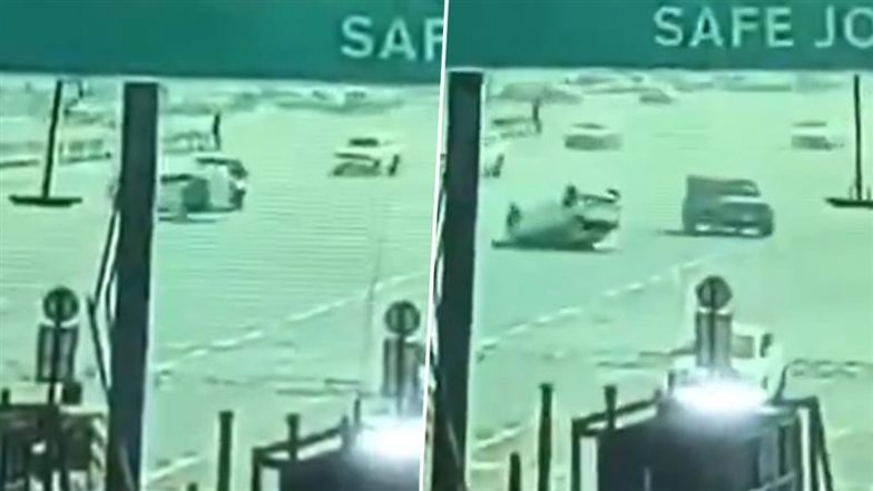 Gurugram Sohna Highway Accident: घमौड़ा टोल पर बड़ा महिंद्रा थार की टक्कर से कार उलटी; आरोपी ड्राईवर गिरफ्तार
