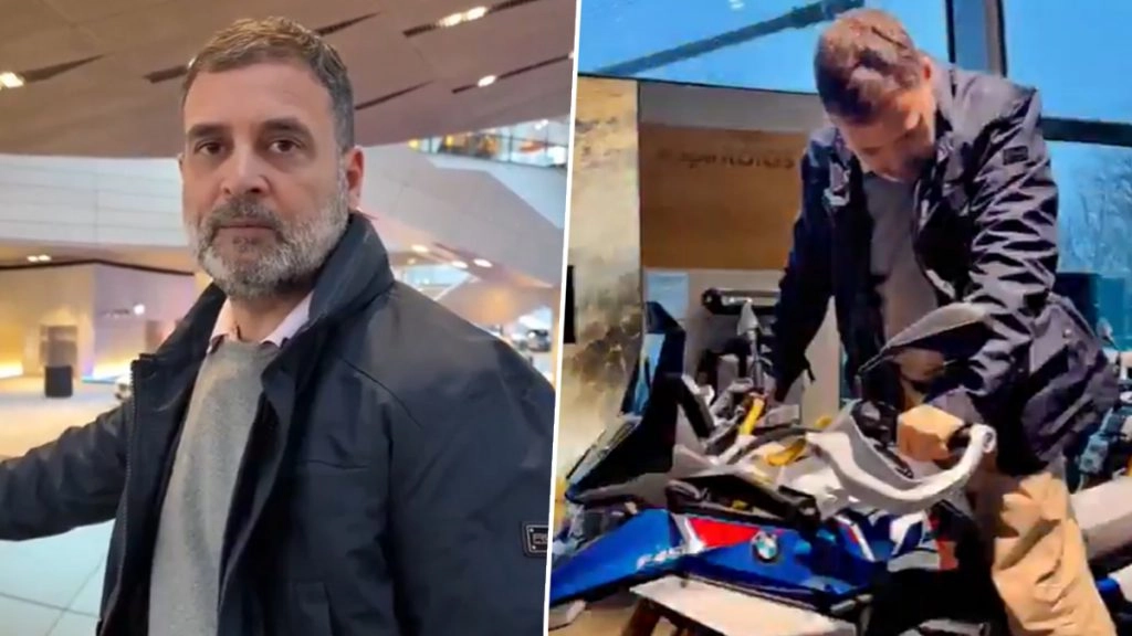 कांग्रेस नेता राहुल गांधी ने जर्मनी दौरे पर बीएमडब्ल्यू प्लांट का दौरा किया.