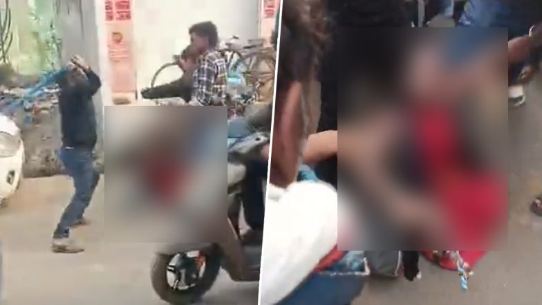 VIDEO: बच्चा चोरी करने के आरोप में 2 साधुओं के साथ मारपीट, सड़क पर लोगों ने लात घूसे बरसाए, जौनपुर का VIDEO आया सामने