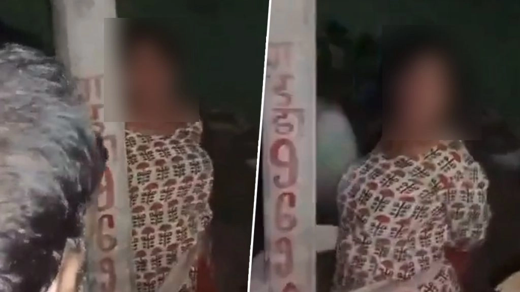 हरिद्वार में मानसिक रूप से बीमार महिला की पिटाई.