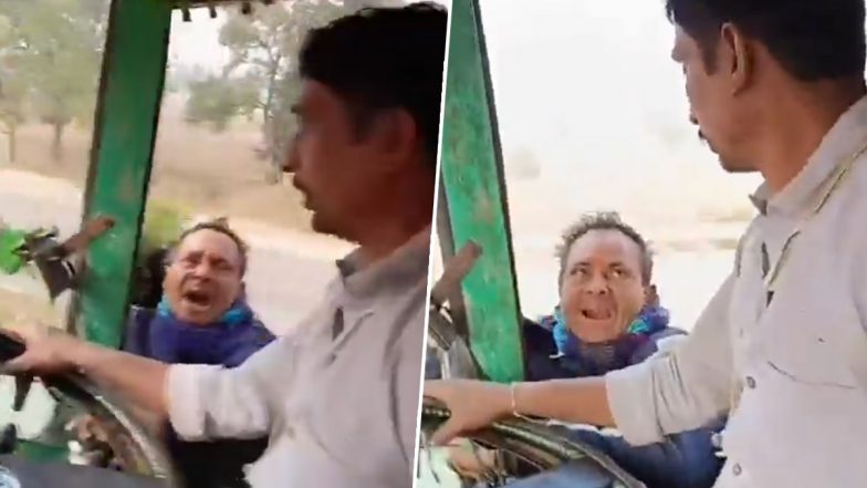 Rewa Shocker: चेक पोस्ट पर दलाल को भारी पड़ी अवैध वसूली, गुस्साए ड्राइवर ने 5 KM तक ट्रक से लटकाए रखा, जान बचाने के लिए पैर छूकर मांगनी पड़ी माफी; VIDEO