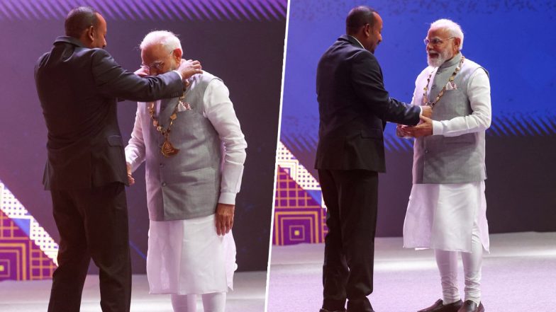 PM Modi Ethiopia &lsquo;Great Honor&rsquo; Award: पीएम मोदी को बड़ा सम्मान, एथियोपिया ने 'ग्रेट ऑनर' अवॉर्ड' से किया सम्मानित  (Watch Video)