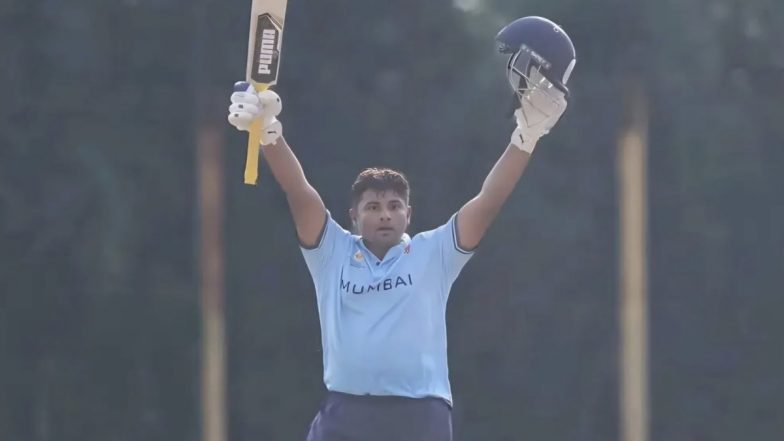 Sarfaraz Khan Score Century In Vijay Hazare Trophy: विजय हजारे ट्रॉफी में गोवा के खिलाफ सरफराज खान ने जड़ा ताबड़तोड़ शतक, 75 गेंदों पर ठोका 157 रन