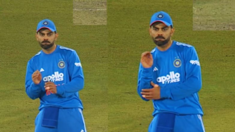 Virat Kohli Funny Celebration Video: विराट का सेलिब्रेशन वीडियो हो रहा वायरल, किंग कोहली ने विकेट मिलते ही किया 'बाबा जी का ठुल्लू' डांस