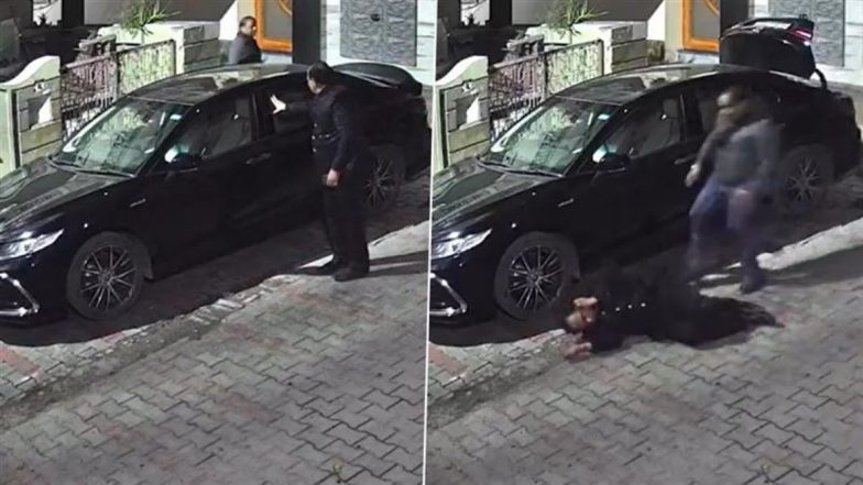कार से उतरकर अचानक गिर पड़े व्यापारी… दोस्त ने तुरंत CPR देकर बचाई जान; Video