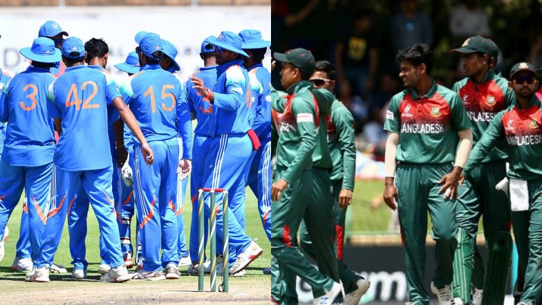 IND U19 vs BAN U19, ICC Under 19 World Cup 2026 7th Match Live Score Update: बुलावायो में टीम इंडिया बनाम बांग्लादेश के बीच खेला जा रहा हैं हाईवोल्टेज मुकाबला; यहां देखें मैच का लाइव स्कोरकार्ड