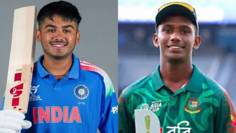 IND U19 vs BAN U19, ICC Under 19 World Cup 2026 7th Match Scorecard: बुलावायो में टीम इंडिया ने बांग्लादेश के सामने रखा 239 रनों का टारगेट, वैभव सूर्यवंशी और अभिज्ञान कुंडू ने खेली धमाकेदार पारी; यहां देखें पहली पारी का स्कोरकार्ड