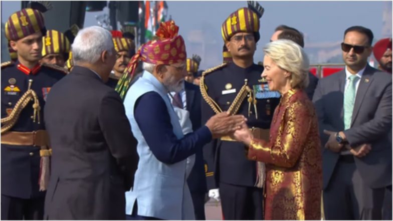 Republic Day 2026: गणतंत्र दिवस पर मुख्य अतिथि के तौर पर शामिल हुईं यूरोपीय कमीशन की अध्यक्ष उर्सुला वॉन, बोलीं- यह जीवन का सबसे बड़ा सम्मान
