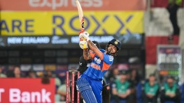 India vs New Zealand 5th T20I Match Scorecard: तिरुवनंतपुरम में ईशान किशन की आंधी में उड़े कीवी गेंदबाज, टीम इंडिया ने न्यूजीलैंड के सामने रखा 272 रनों का पहाड़ जैसा टारगेट; यहां देखें पहली पारी का स्कोरकार्ड