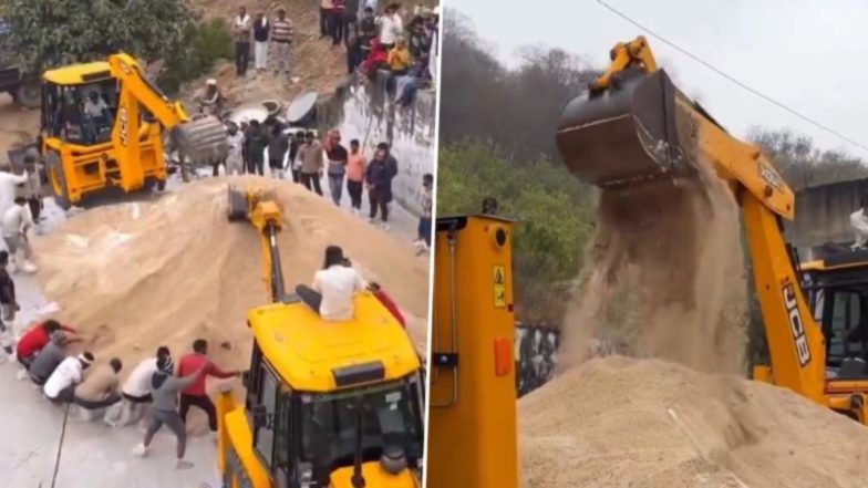 Jaipur Lakhi Mela 2026: जब 'हलवाई' बनी जेसीबी मशीन! 651 क्विंटल चूरमा बनाने का वीडियो हुआ वायरल
