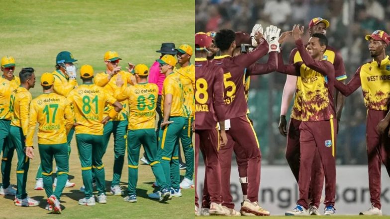 South Africa vs West Indies, 1st T20I Match Preview: कल दक्षिण अफ्रीका बनाम वेस्टइंडीज के बीच खेला जाएगा रोमांचक मुकाबला, मैच से पहले जानिए हेड टू हेड रिकार्ड्स, मिनी बैटल, स्ट्रीमिंग समेत सभी डिटेल्स