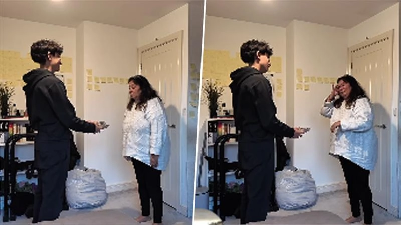 Aaj Ka Viral Video: 17 साल के बेटे ने चुकाया मां का सारा कर्ज; सरप्राइज देख फूट-फूट कर रोने लगी मां, दिल जीत रहा है यह भावुक वीडियो