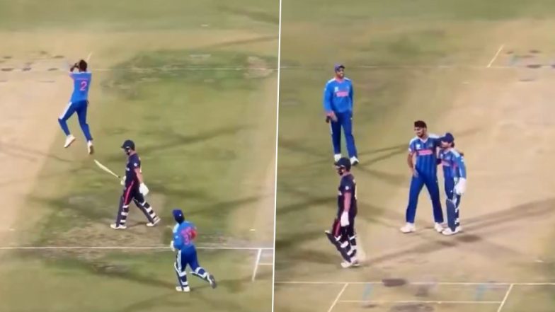 Ind vs Nam ICC T20 WC 2026: अर्शदीप सिंह ने नहीं महसूस होने दी मिया भाई की कमी, 'सिराज स्टाइल' में मनाया जश्न