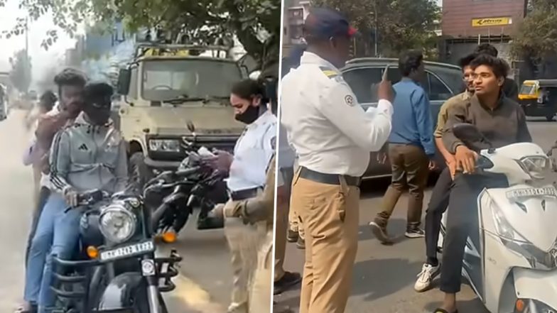 Pune News: पुणे में ट्रिपल सीट सवारी पर ट्रैफिक पुलिस की बड़ी कार्रवाई, एक ही दिन में 1,454 बाइकों का चालान, वसूले 16 लाख जुर्माना