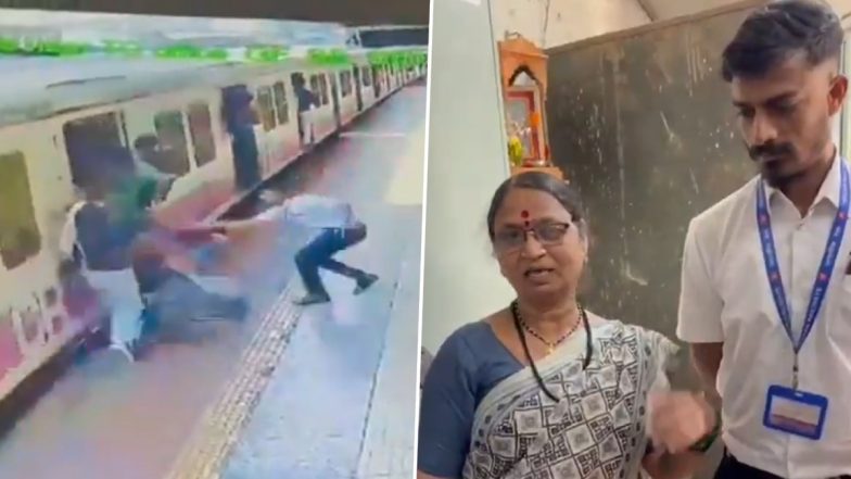 कुर्ला स्टेशन पर टिकट क्लर्क की बहादुरी से महिला की बची जान, चलती ट्रेन की चपेट में आने से बचाया, सेंट्रल रेलवे के DRM ने VIDEO पोस्ट कर की तारीफ