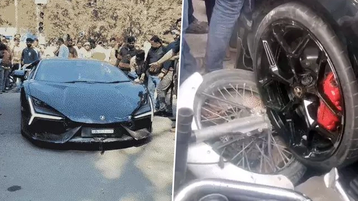 Kanpur Lamborghini Crash: कानपुर लेम्बोर्गिनी हादसे में CCTV ने खोली पोल, वकील के दावे को पुलिस ने किया खारिज; कार कारोबारी के बेटे शिवम मिश्रा ही चला रहा था; VIDEO