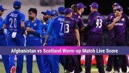 Afghanistan Vs Scotland LIVE Score: बेंगलुरु में अफगानिस्तान और स्कॉटलैंड के बीच मुकाबला, यहां जानें लाइव स्कोर