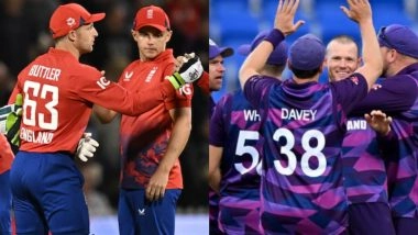 England vs Scotland, T20 World Cup 2026 23rd Match Prediction: हाईवोल्टेज मुकाबले में इंग्लैंड को हराकर टूर्नामेंट में पहली जीत दर्ज करना चाहेगी स्कॉटलैंड, मैच से पहले जानें कौनसी टीम मार सकती हैं बाजी