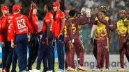 England vs West Indies, T20 World Cup 2026 15th Match Preview: इंग्लैंड बनाम वेस्ट इंडीज के बीच आज होगी कांटे की टक्कर, मैच से पहले जानिए हेड टू हेड रिकार्ड्स, मिनी बैटल, स्ट्रीमिंग समेत सभी डिटेल्स