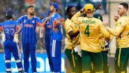 India vs South Africa T20 World Cup Stats: टी20 वर्ल्ड कप में एक दूसरे के खिलाफ कुछ ऐसा रहा हैं टीम इंडिया बनाम दक्षिण अफ्रीका का प्रदर्शन, यहां देखें आकंड़ें India vs South Africa T20 World Cup Stats: टी20 वर्ल्ड कप में एक दूसरे के खिलाफ कुछ ऐसा रहा हैं टीम इंडिया बनाम दक्षिण अफ्रीका का प्रदर्शन, यहां देखें आकंड़ें