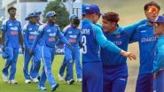 India U19 vs Afghanistan U19, 2nd Semi-Final Live Score Update: हरारे में टीम इंडिया बनाम अफगानिस्तान के बीच खेला जा रहा हैं दूसरा सेमीफाइनल मुकाबला, यहां देखें मैच का लाइव स्कोर अपडेट