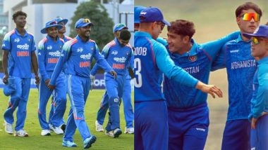 India U19 vs Afghanistan U19, 2nd Semi-Final Live Score Update: हरारे में टीम इंडिया बनाम अफगानिस्तान के बीच खेला जा रहा हैं दूसरा सेमीफाइनल मुकाबला, यहां देखें मैच का लाइव स्कोर अपडेट