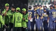 Pakistan vs Sri Lanka T20 Stats: टी20 इंटरनेशनल क्रिकेट में एक-दूसरे के खिलाफ कुछ ऐसा रहा हैं पाकिस्तान बनाम श्रीलंका का प्रदर्शन, यहां देखें दोनों टीमों के आंकड़े