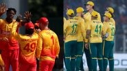 Zimbabwe vs South Africa T20 World Cup Stats: टी20 वर्ल्ड कप और टी20 इंटरनेशनल में एक-दूसरे के खिलाफ कुछ ऐसा रहा है जिम्बाब्वे बनाम दक्षिण अफ्रीका का प्रदर्शन, यहां देखें दोनों टीमों के आंकड़े
