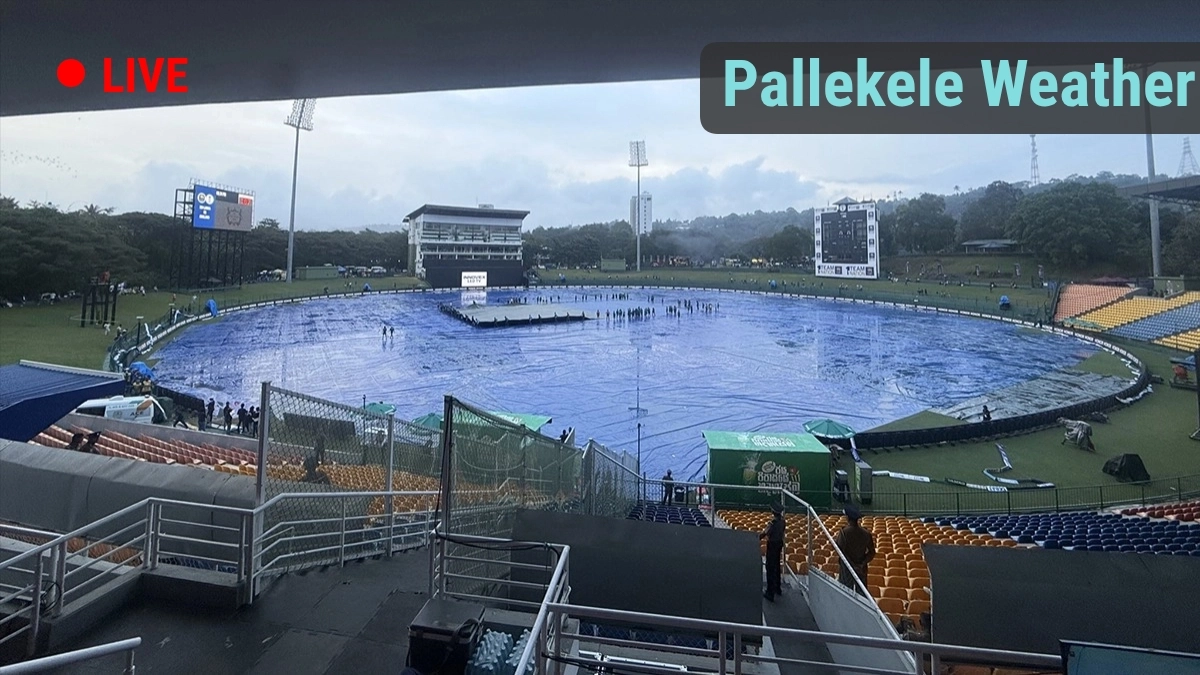 Pallekele Weather and Rain Forecast, PAK vs ENG: पाकिस्तान बनाम इंग्लैंड महामुकाबला आज; पल्लेकेले के मौसम पर आई बड़ी अपडेट Pallekele Weather and Rain Forecast, PAK vs ENG: पाकिस्तान बनाम इंग्लैंड महामुकाबला आज; पल्लेकेले के मौसम पर आई बड़ी अपडेट