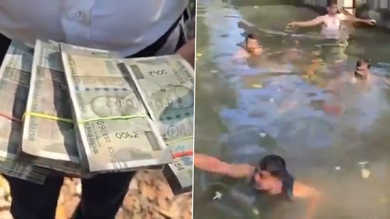 Surat News: सूरत में पूजा सामग्री के साथ नहर में गिरे 2 लाख रुपये, फायर ब्रिगेड ने कड़ी मशक्कत के बाद नोटों की गड्डियां सुरक्षित बाहर निकाला; देखें VIDEO