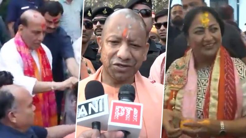 Holi 2026: देश में होली को लेकर नेताओं के द्वार पर उमड़ी भीड़, राजनाथ सिंह, योगी आदित्यनाथ, रेखा गुप्ता समेत अन्य नेताओं ने जनता के साथ मनाई होली; देखें VIDEOS