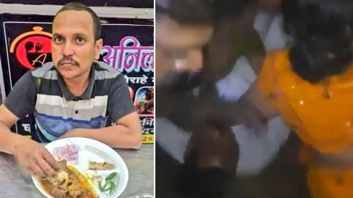 Prashant Giri Attacked: मांसाहारी भोजन की फोटो वायरल होने के बाद कानपुर में मंदिर के पुजारी 'गोलू पंडित' पर भीड़ का हमला, पुलिस ने कराया बचाव (Watch Video)