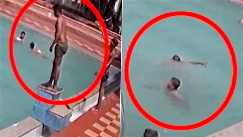 सूरत के युवक की डूबने से हुई मौत, जबकि पास में ही दूसरे लोग तैर रहे थे; CCTV वीडियो में संघर्ष दिखा