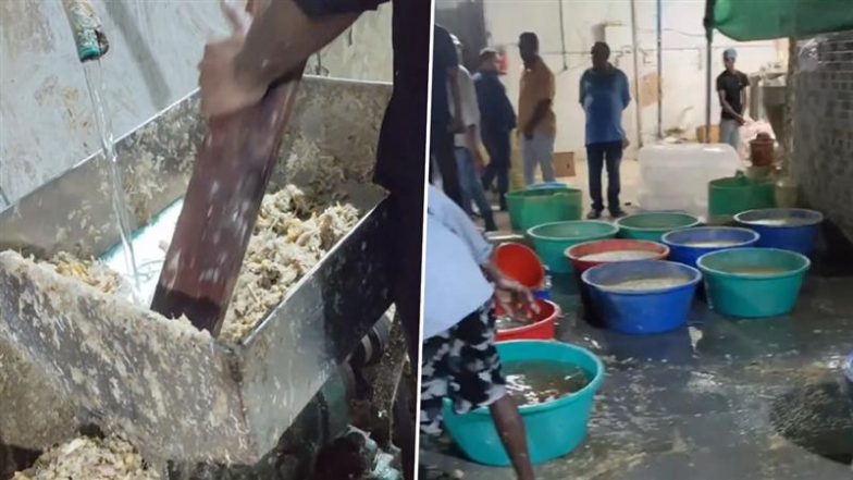 हैदराबाद: मिलावटी अदरक-लहसुन का पेस्ट बनाने और बेचने के आरोप में एक व्यक्ति गिरफ्तार (Watch Video)