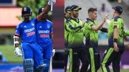 India vs Ireland T20I Series 2026: आयरलैंड दौरे पर जाएगी भारतीय क्रिकेट टीम, जून में खेलेगी 2 मैचों की टी20 सीरीज