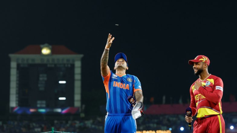 India vs West Indies, 52nd Match Live Score Update: कोलकाता में टीम इंडिया बनाम वेस्टइंडीज के बीच खेला जा रहा है अहम मुकाबला, यहां देखें मैच का लाइव स्कोर अपडेट