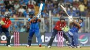 India vs England, 2nd Semi-Final Match Scorecard: वानखेड़े में टीम इंडिया की आई आंधी, इंग्लैंड के सामने रखा 254 रनों का टारगेट, संजू सैमसन और शिवम दुबे ने खेली धमाकेदार पारी; यहां देखें पहली पारी का स्कोरकार्ड